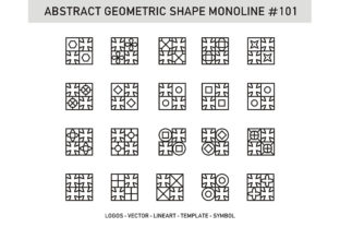Abstract Geometric Shape Monoline 101: A Strategic Asset for Modern Visual Communication
