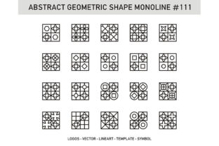 Abstract Geometric Shape Monoline 111: Clean, Scalable, and Purpose-Built for Modern Design Workflows