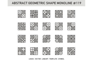 Abstract Geometric Shape Monoline 119: A Strategic Design Asset for Intentional Visual Communication