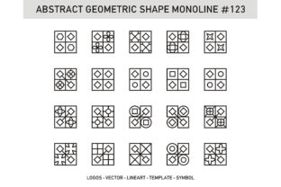Abstract Geometric Shape Monoline 123: Clean, Scalable Design Elements for Real-World Projects