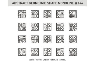 Abstract Geometric Shape Monoline 144: A Strategic Asset for Modern Visual Communication