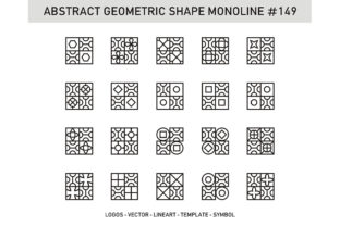 Abstract Geometric Shape Monoline 149: A Versatile Design Asset Explained