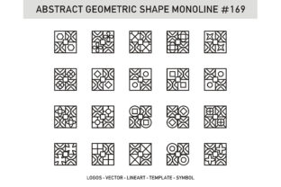 Abstract Geometric Shape Monoline 169: A Flexible Design Asset for Real Projects