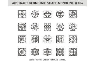 Abstract Geometric Shape Monoline 184: A Strategic Asset for Modern Visual Communication