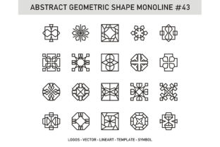 Abstract Geometric Shape Monoline 43: A Strategic Asset for Modern Visual Communication