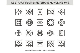 Abstract Geometric Shape Monoline 44: Clean, Scalable, and Surprisingly Versatile