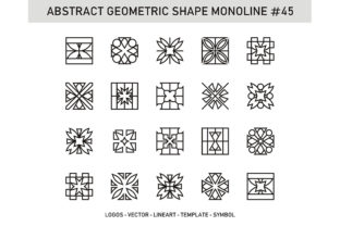 Abstract Geometric Shape Monoline 45: A Precision Tool for Strategic Visual Communication