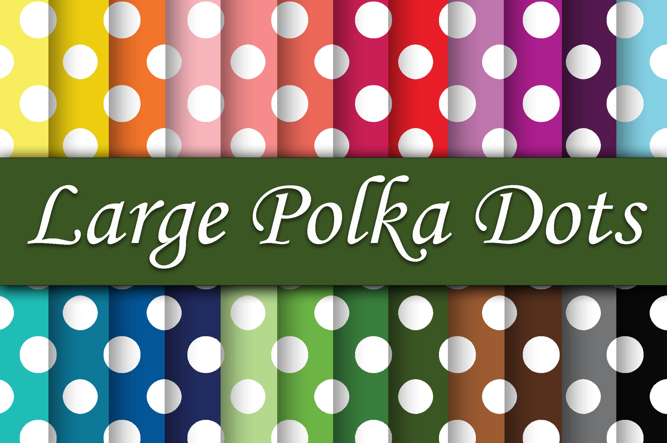 Large Polka Dots Digital Paper: Vibrant, Versatile, and Ready for Real Creative Projects