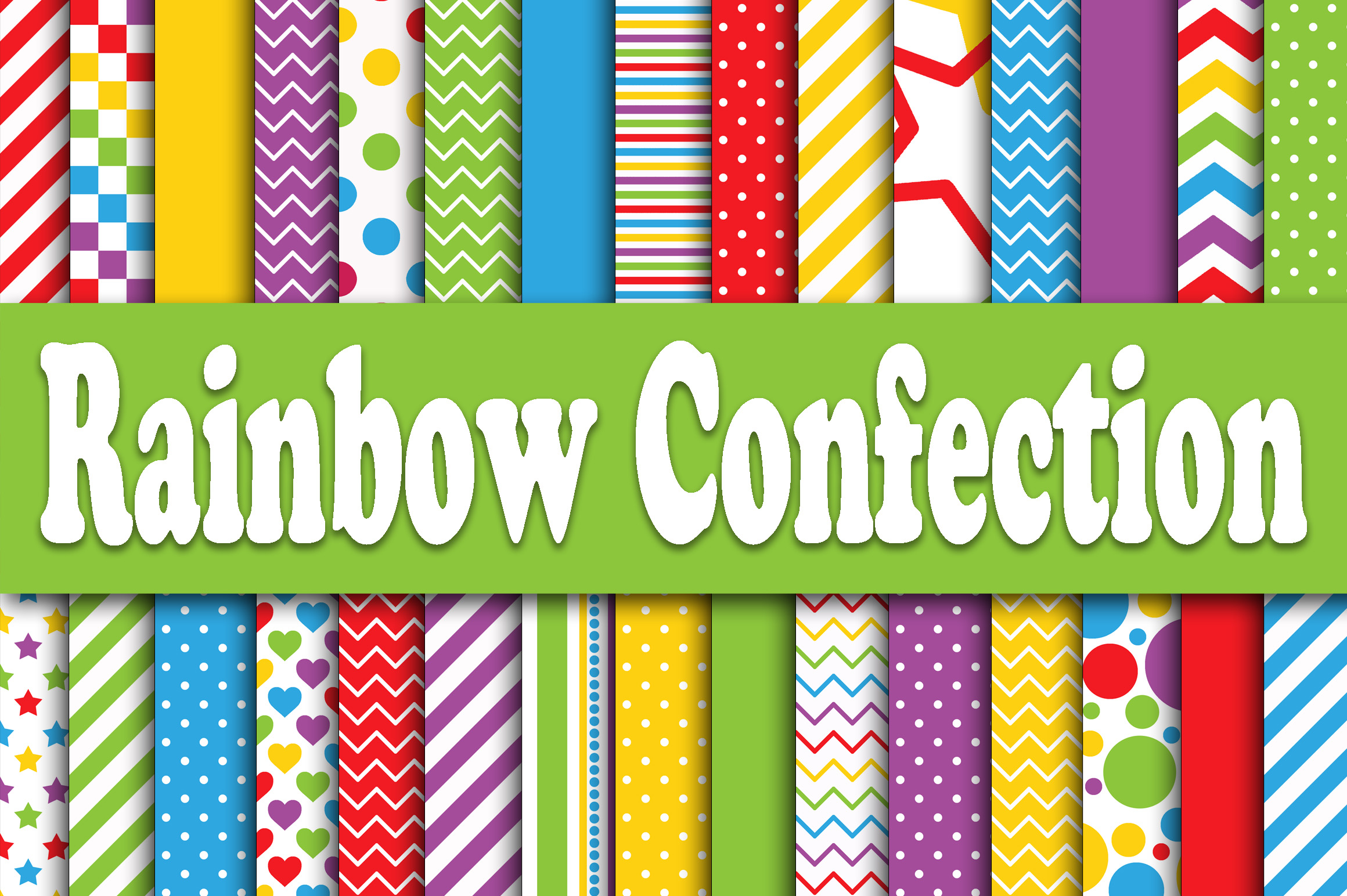 Rainbow Confection Digital Paper: Bright, Print-Ready Design Assets for Modern Creators