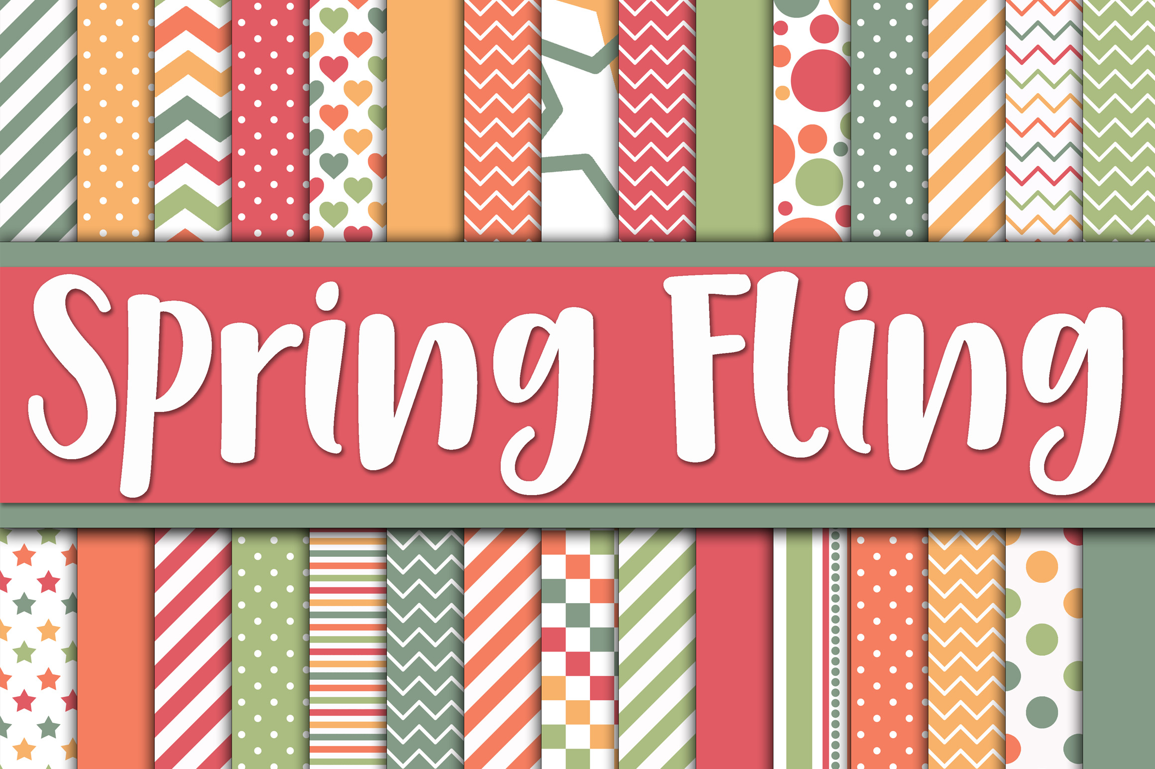 Spring Fling Digital Paper