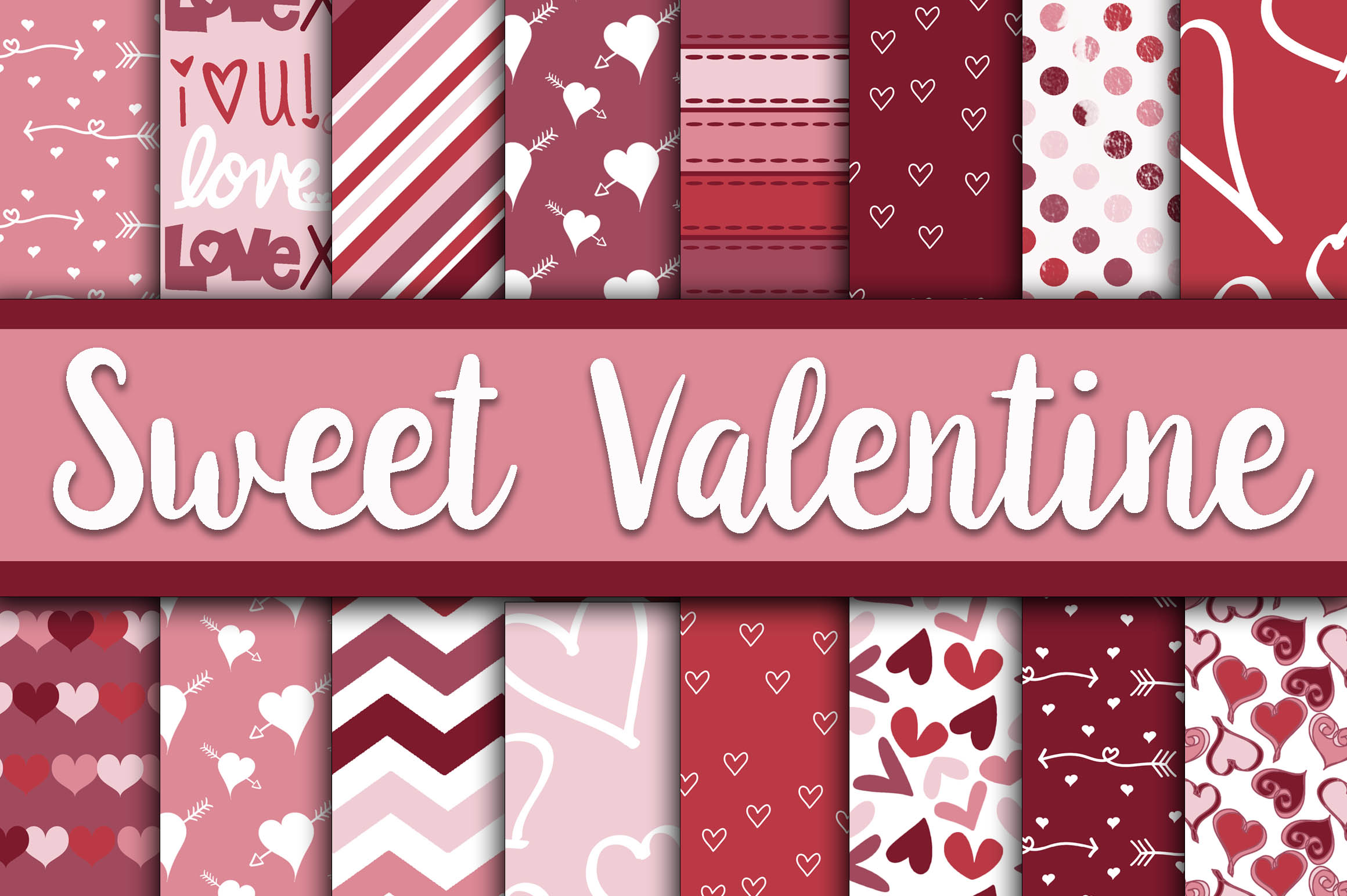 Sweet Valentine Digital Paper
