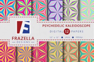 The Psychedelic Kaleidoscope Pattern Digital Paper Collection: Where Creative Precision Meets Cultural Resonance